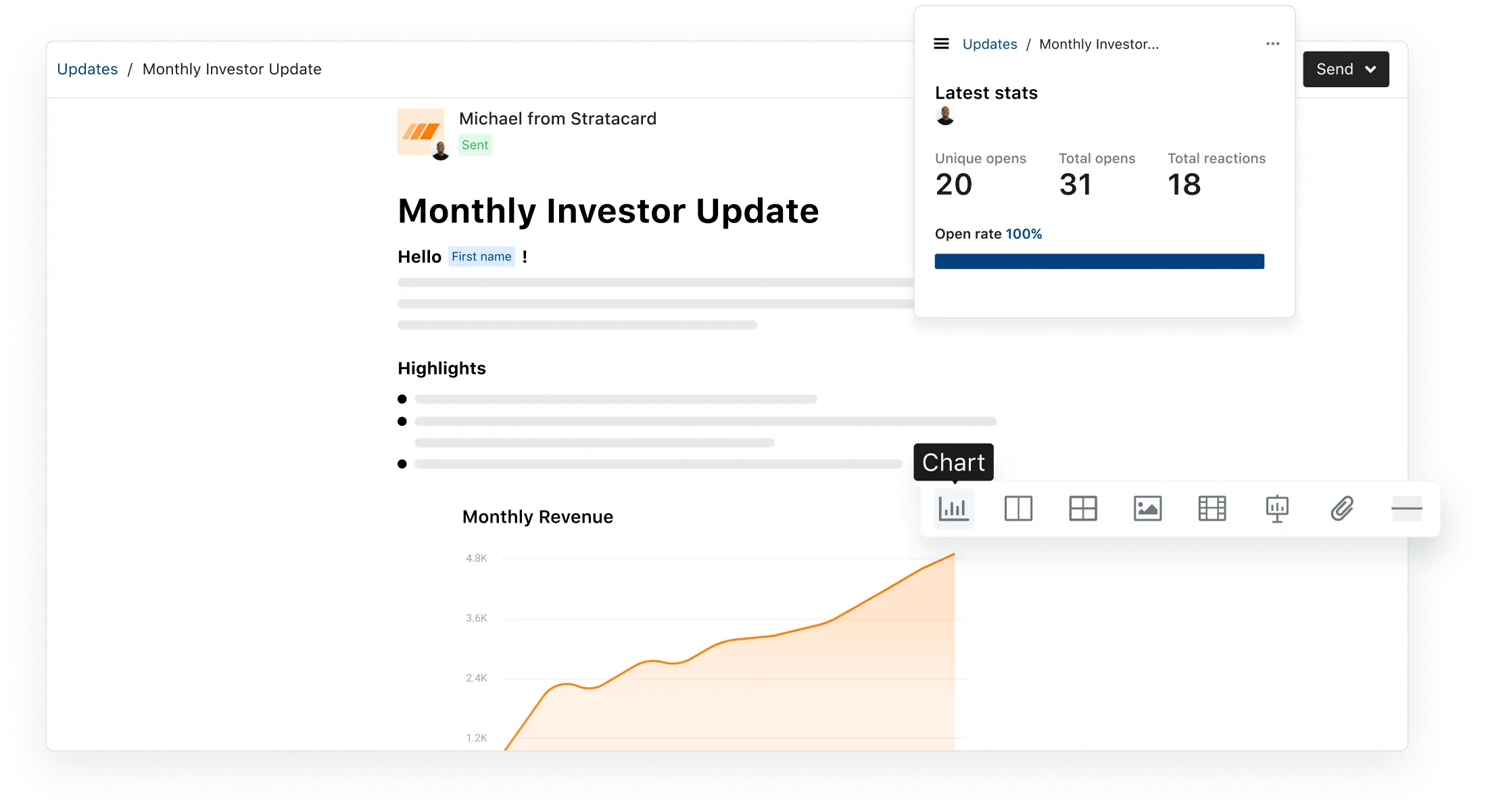 Investor update
